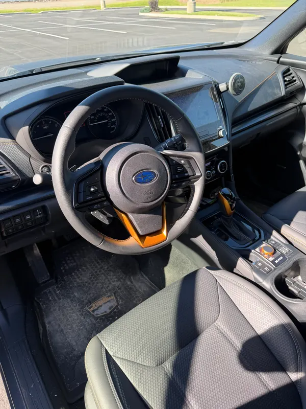 Subaru interior before detailing