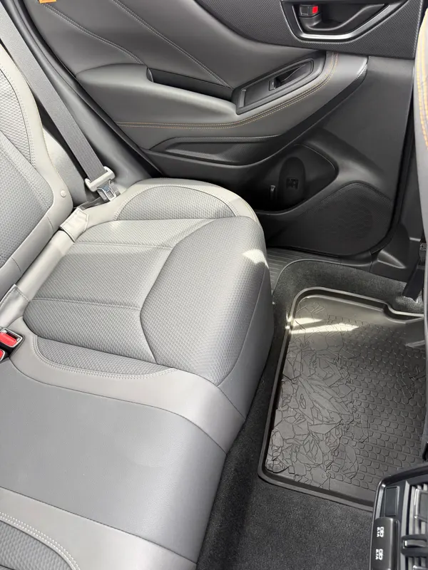 Subaru passenger seat after detailing