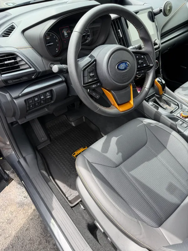 Subaru interior after detailing