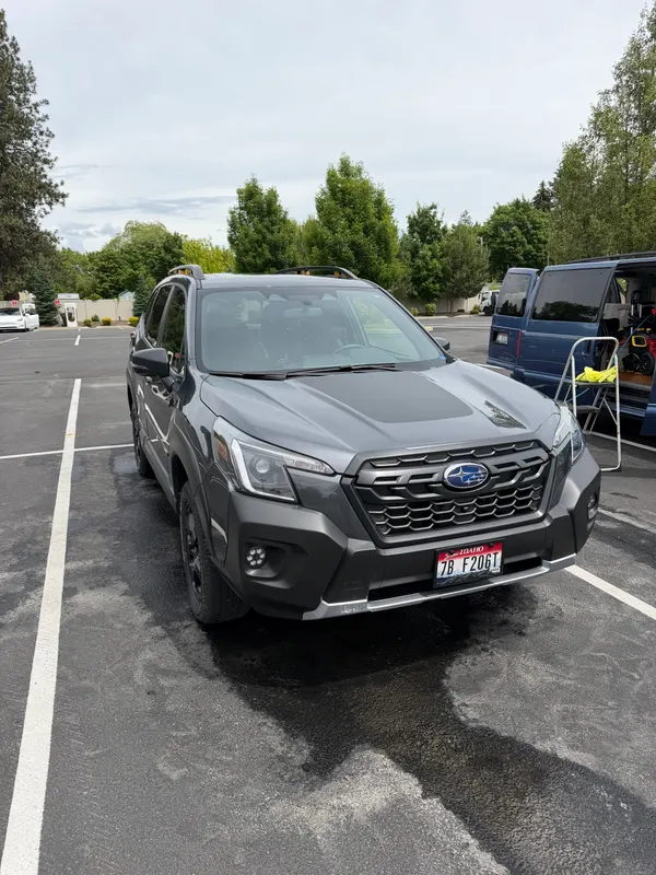 Subaru front exterior after detailing